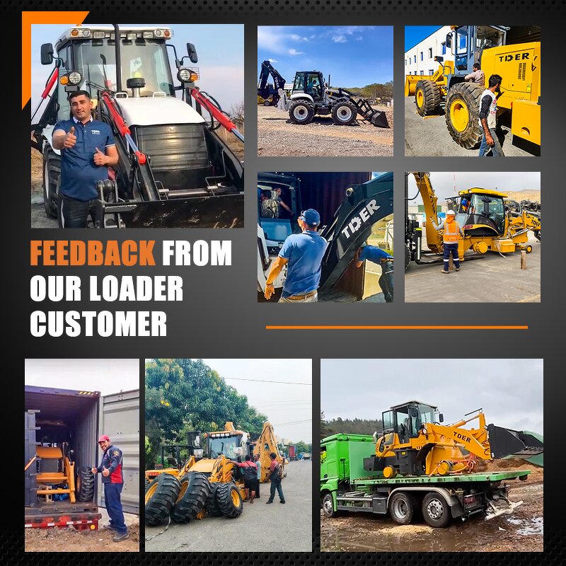 Backhoe Loader Manufacturer - TDER New EPA Euro5 Engine 3cx 2.5 Ton