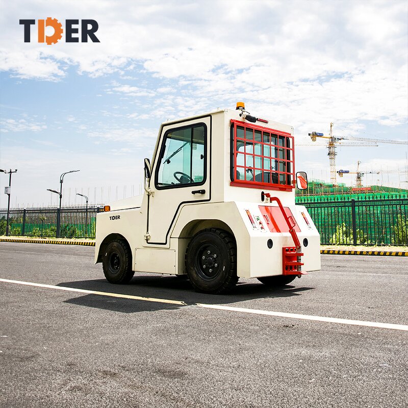 Airport Tow Tractor Manufacturer - TDER 24v Lead-acid Seat Type Luggage