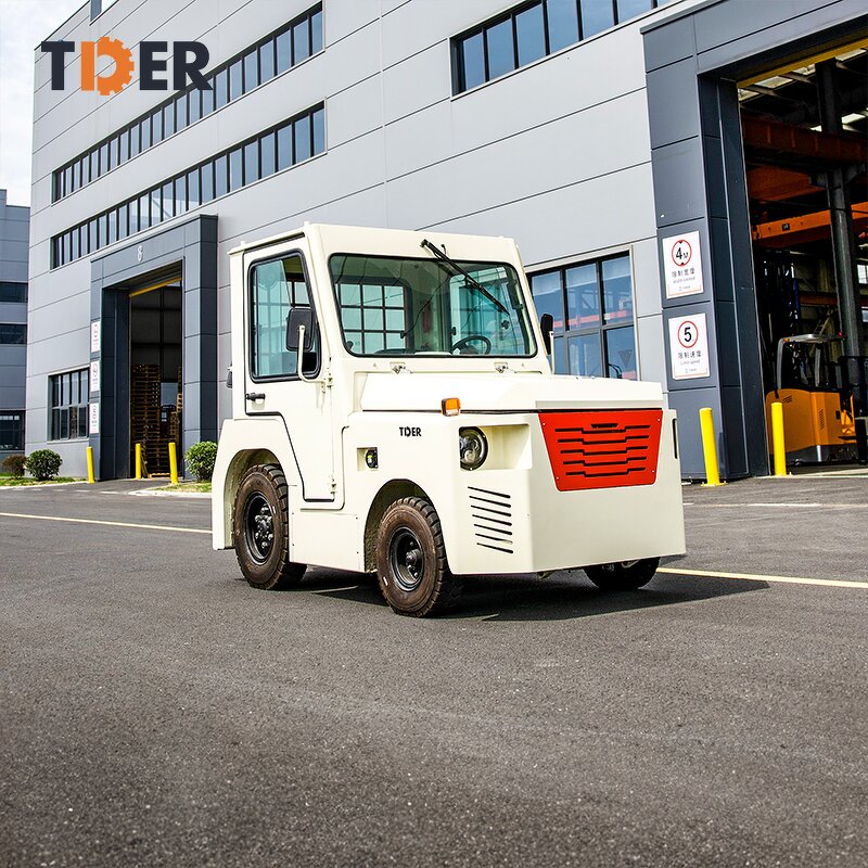 Aircraft Tow Tractor Manufacturer - TDER Electric 30 Ton Baggage Towing