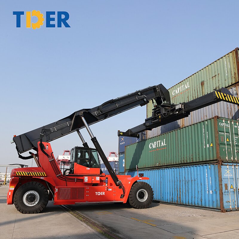 Reach Stacker Manufacturer - TDER China Powerful 45ton RS45 Container