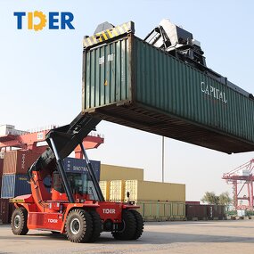 Container Handler Manufacturer - TDER Lift Truck 45 Ton Reach Stacker