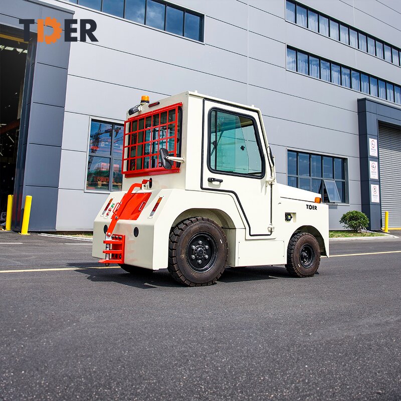 Airport Tow Tractor Manufacturer - TDER 24v Lead-acid Seat Type Luggage
