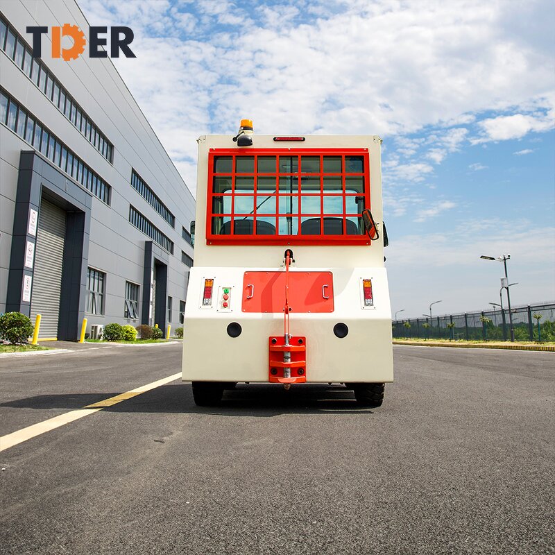 Airport Tow Tractor Manufacturer - TDER 24v Lead-acid Seat Type Luggage