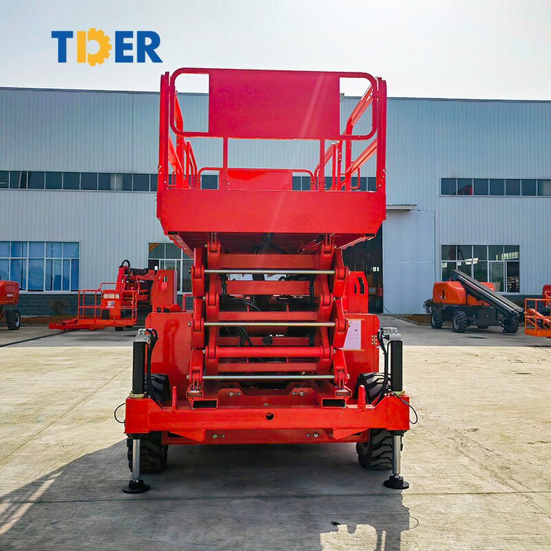 Scissor Lift Manufacturer - TDER 6-14m Small Mobile Wheeled Tracked Table