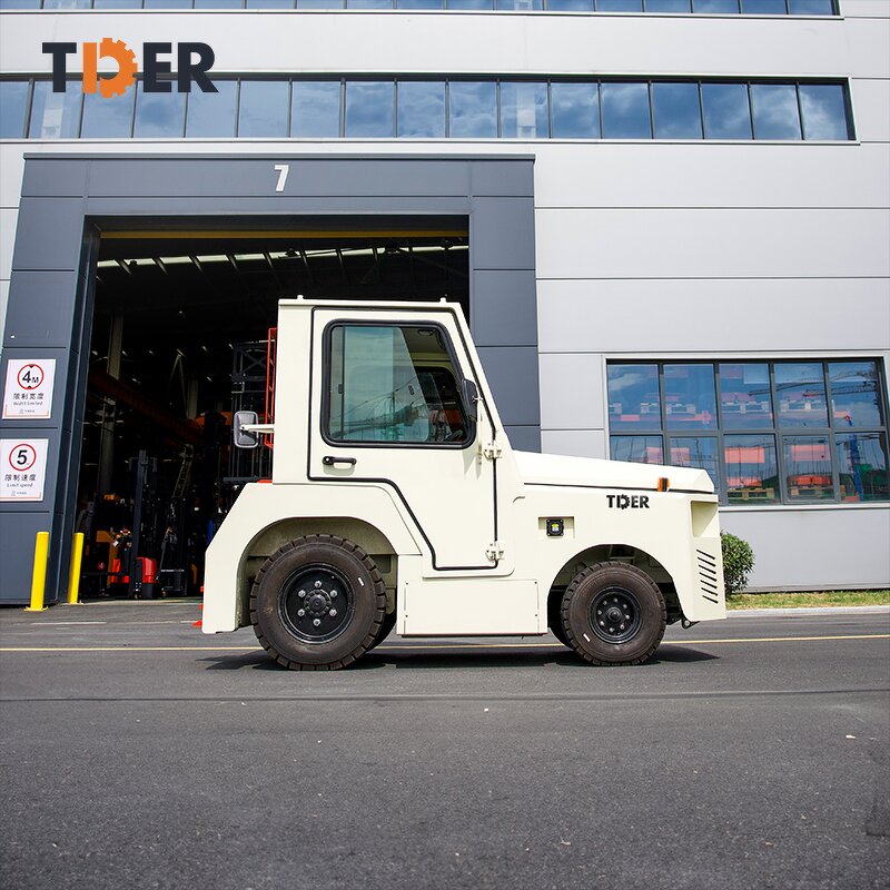 Airport Tow Tractor Manufacturer - TDER 24v Lead-acid Seat Type Luggage