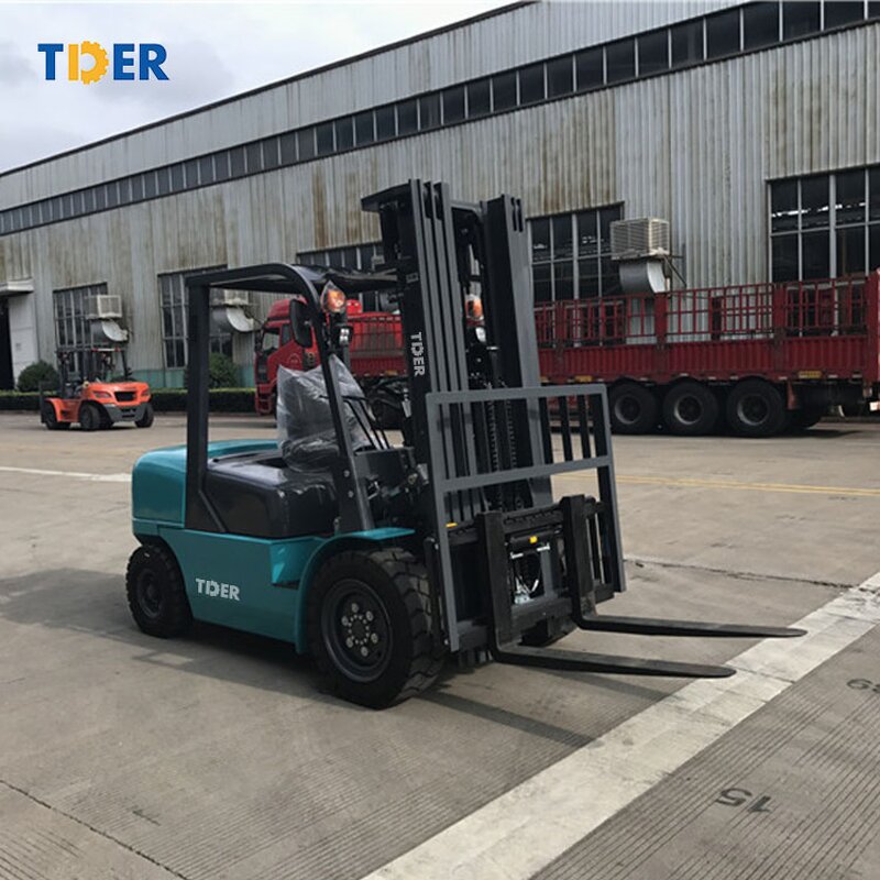 Forklift Manufacturer - TDER TD40 4 Ton diesel with Paper Roll Clamp