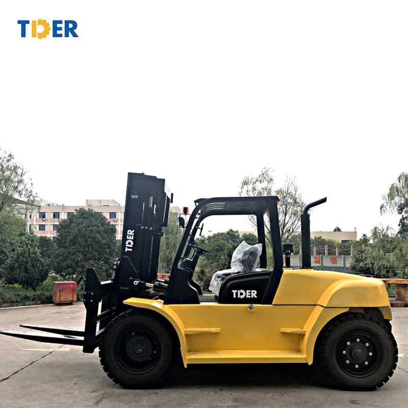 Forklift Manufacturer - TIDER 10 Ton Fork Lift Truck FD100 diesel Engine