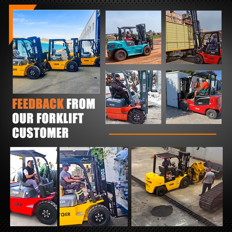 Rough Terrain Forklift Manufacturer - TDER 4wd 4x4 2.5-5 Ton Off-road