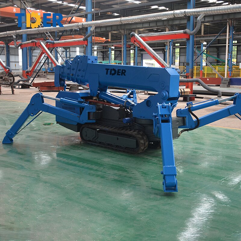 Spider Crane Manufacturer - TDER 2025 3 Ton Crawler Mini for Sale