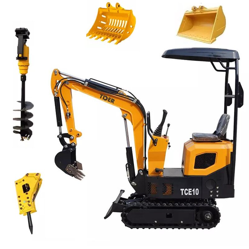 Mini Excavator Manufacturer - TDER Cheap Digger 0.8-2 Ton Bucket in Garden