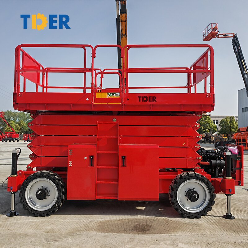 Scissor Lift Manufacturer - TDER 6-14m Small Mobile Wheeled Tracked Table