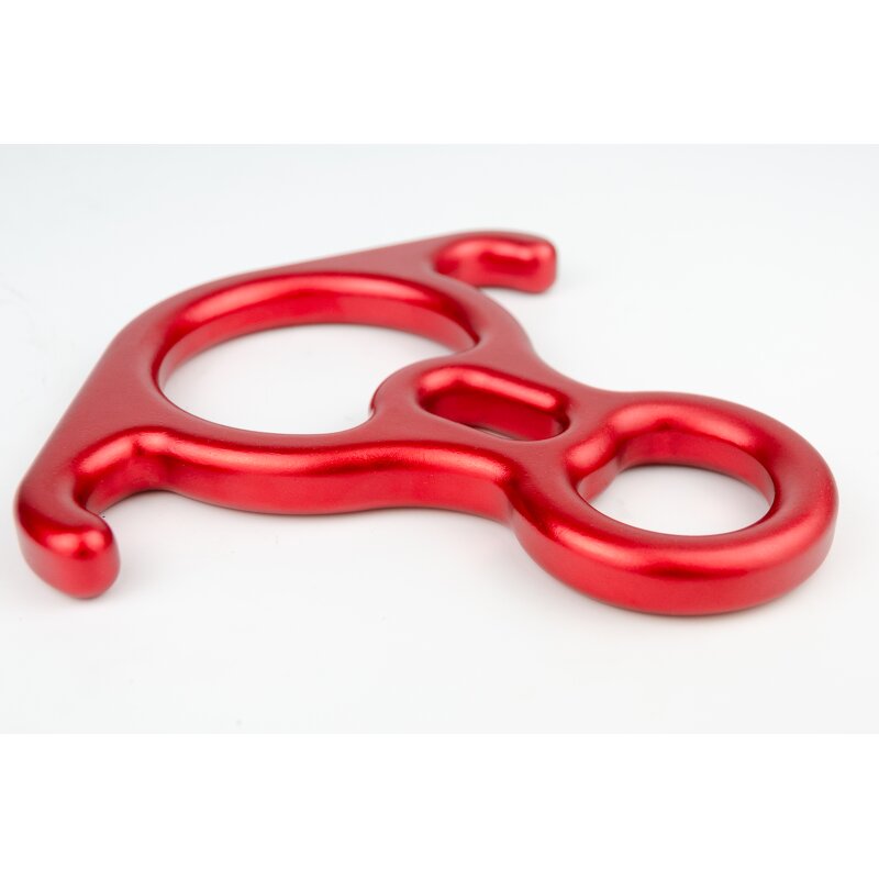 Figure 8 Descender Factory - Red Aluminum Rappelling Device
