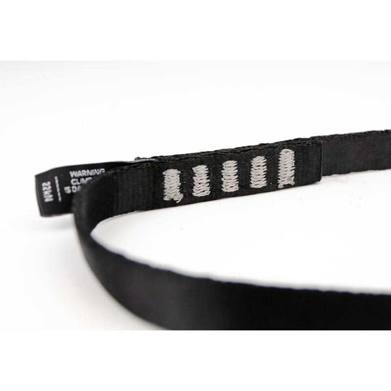 Quick Draw Sling Supplier - 16mm Black Nylon Climbing Webbing