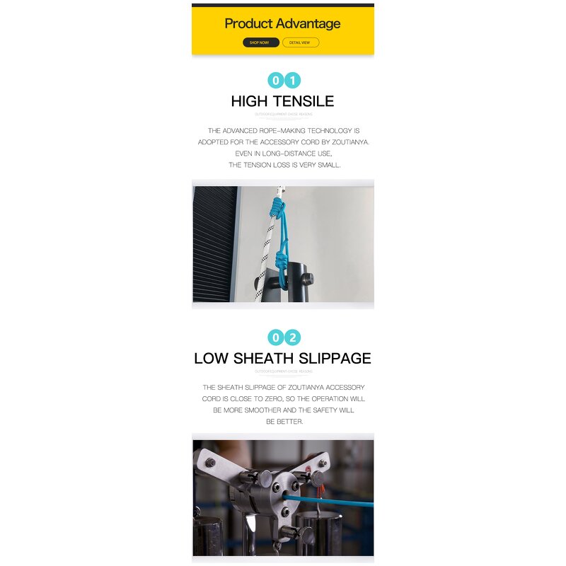 Accessory Cord Supplier - 7mm Nylon Durable Outdoor Cord