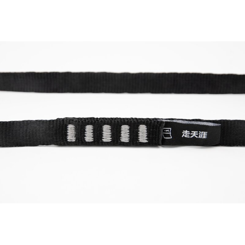 Polyester Strap Supplier - 16mm Black Climbing & Yoga Belt
