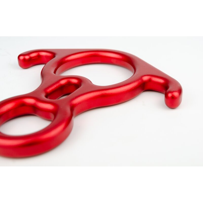 Figure 8 Descender Factory - Red Aluminum Rappelling Device