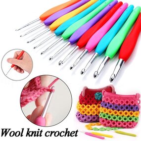 Crochet Hooks Manufacturer - OEM Custom Silicone Soft Handle Stitches Knitting