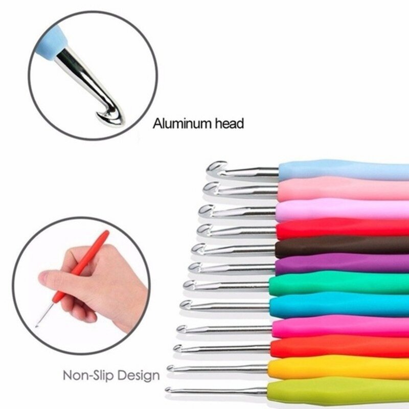 Crochet Hooks Manufacturer - OEM Custom Silicone Soft Handle Stitches Knitting