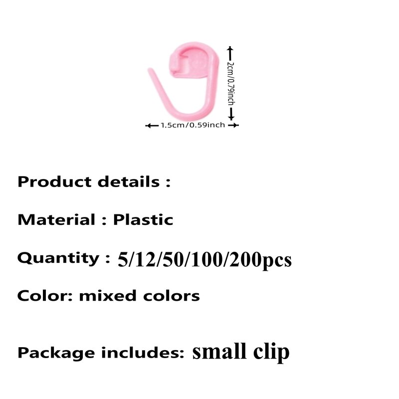 Knitting Tools Manufacturer - OEM Custom Locking Stitch Markers Plastic Clip