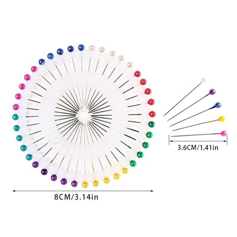Sewing Pins Manufacturer - OEM Custom 40pcs Round Pearl Head Straight Push