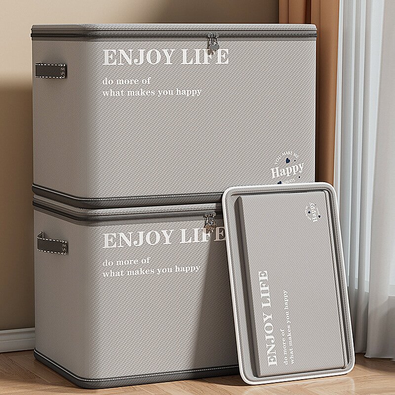 Clothes Storage Box Manufacturer - OEM Custom XH Korean Rectangle Fabric Large