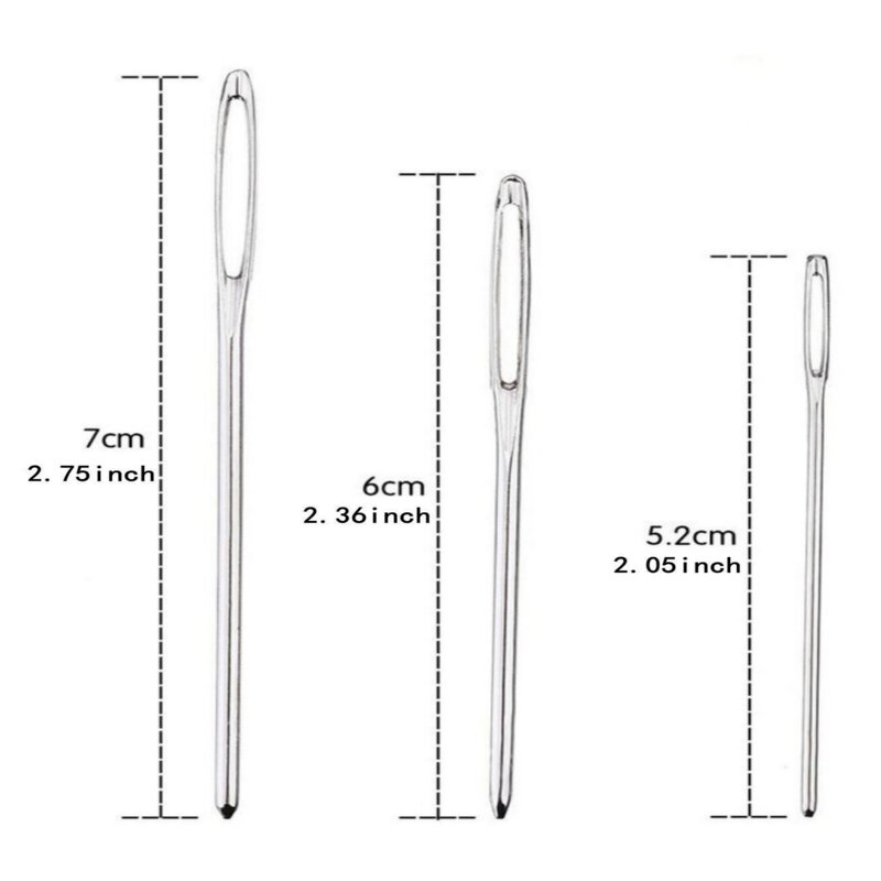 Sewing Hook Set Manufacturer - OEM Custom 9pcs Large Eye Needles Stainless
