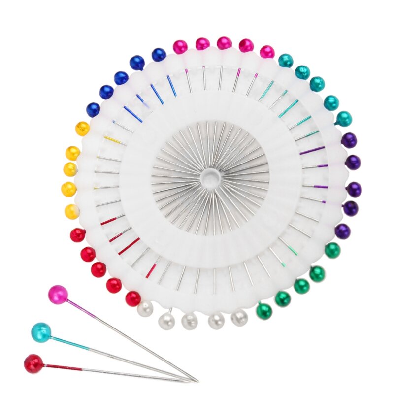 Sewing Pins Manufacturer - OEM Custom 40pcs Round Pearl Head Straight Push