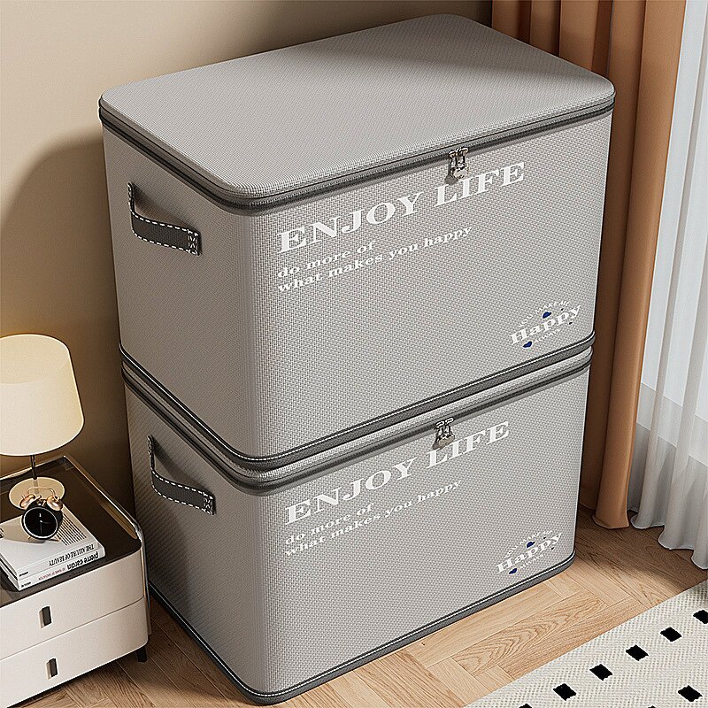 Clothes Storage Box Manufacturer - OEM Custom XH Korean Rectangle Fabric Large