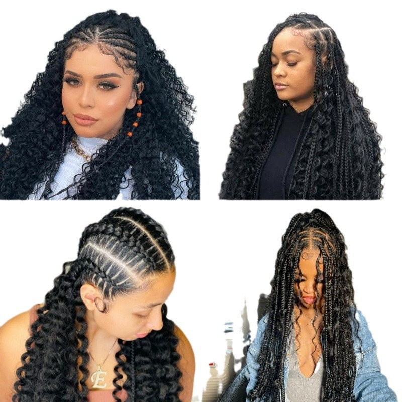 Brazilian Remy Hair Extensions 8 Inches Seamless Cross-Border Wig Bulk Natural Color Deep Wave Kinky Style Human Hair Extensions