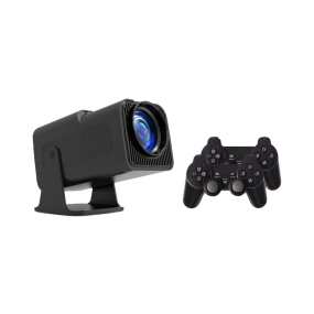 HY320pro Portable Android & WiFi Projector with F600 HD Gamepad 2K Resolution for Gaming Factory Direct CRT Style