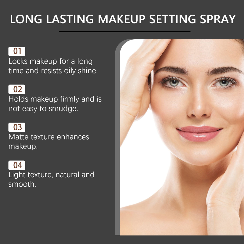 Zephoco Lightweight Long-Lasting Makeup Setting Spray Delicate Liquid That Controls Oil and Resists Light Natural and Natural