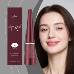 Zephoco Daily Gentle Care Lip Oil Red Nourishing Mineral Liquid for Hydrating and Moisturizing Lip Skin