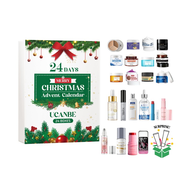Christmas Countdown Beauty Blind Box Moisturizing Facial Care Skin Care Beauty Surprise Personal Care Product