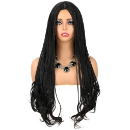French Curly Three-Strand Braid Synthetic Hair Extension High-Temperature Fiber Loose Tail Mechanism High Wig for Foreign Trade