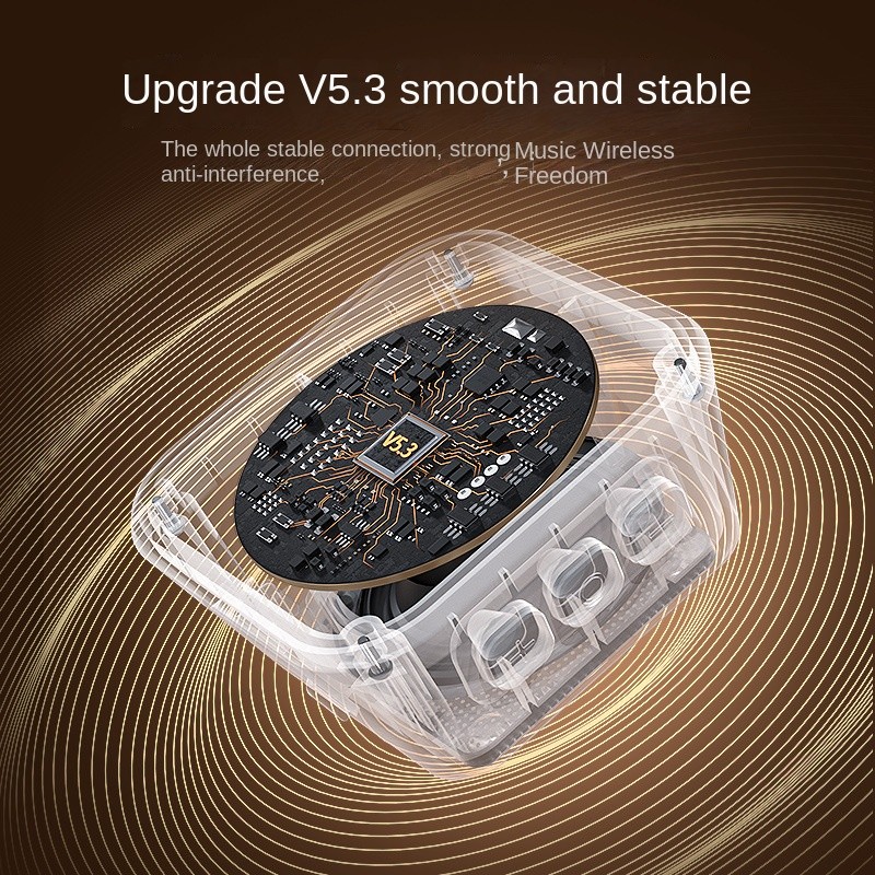 High Volume Mini Speaker with 5.3 Magnetic Subwoofer Wireless Outdoor Home Audio Bass & Karaoke DC Power Packaged in Box