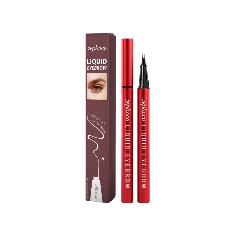 Zephoco Double Fork Liquid Eyebrow Pen Series Natural Three-dimensional Wild Eyebrow Pen for Beginners Mineral Eye-nourishing
