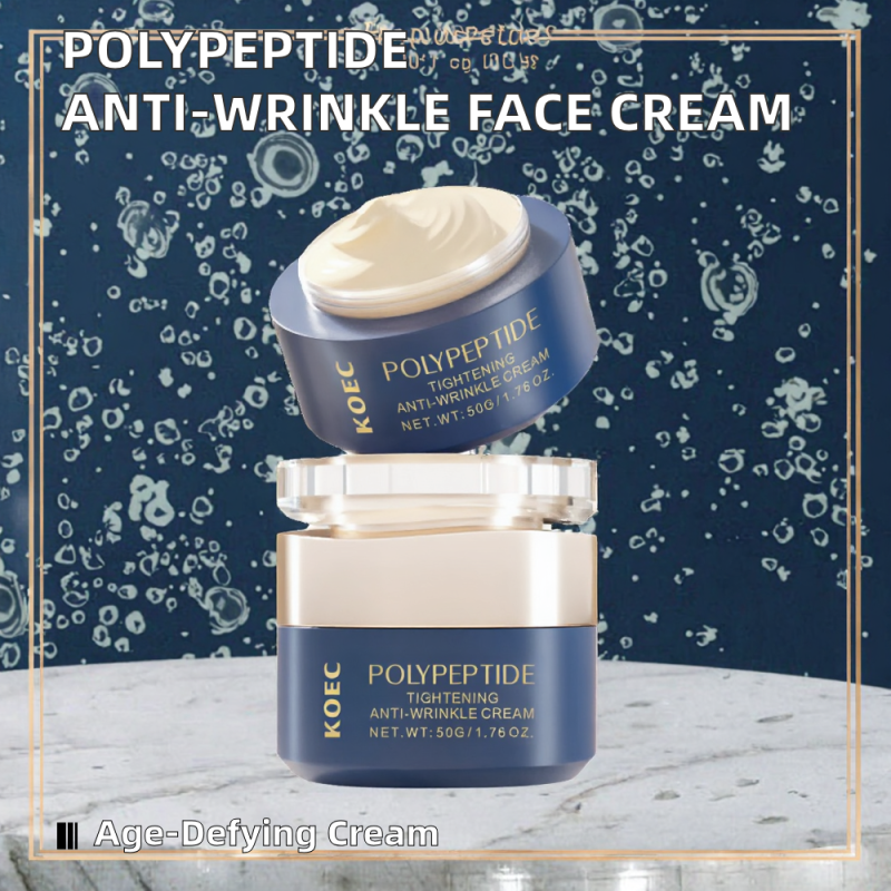 Polypeptide Tightening Face Cream Anti-Wrinkle & Fine Line Reduction 50ml Vegan Ingredients GMP Certified Private Label