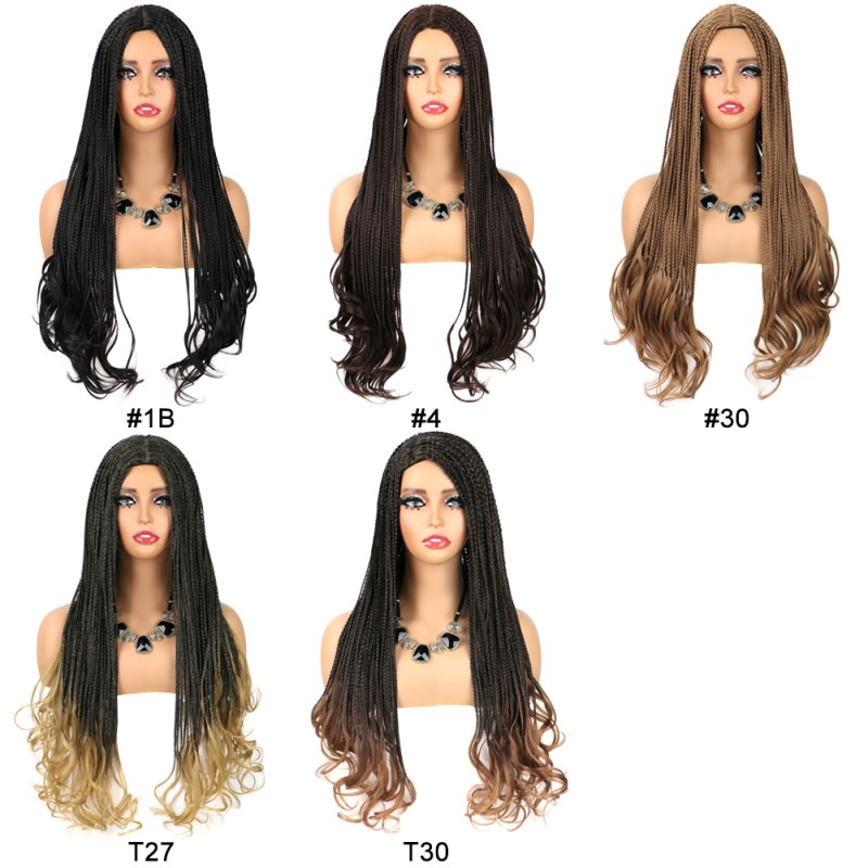 French Curly Three-Strand Braid Synthetic Hair Extension High-Temperature Fiber Loose Tail Mechanism High Wig for Foreign Trade