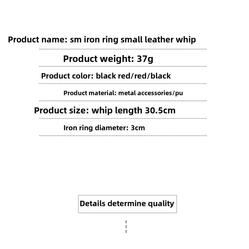 BDSM Whip Factory - Leather Tassel Flogger Crop