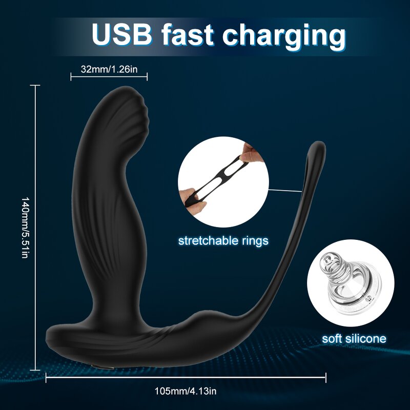 Anal Plug Factory - Large Size Rotating Prostate Massager