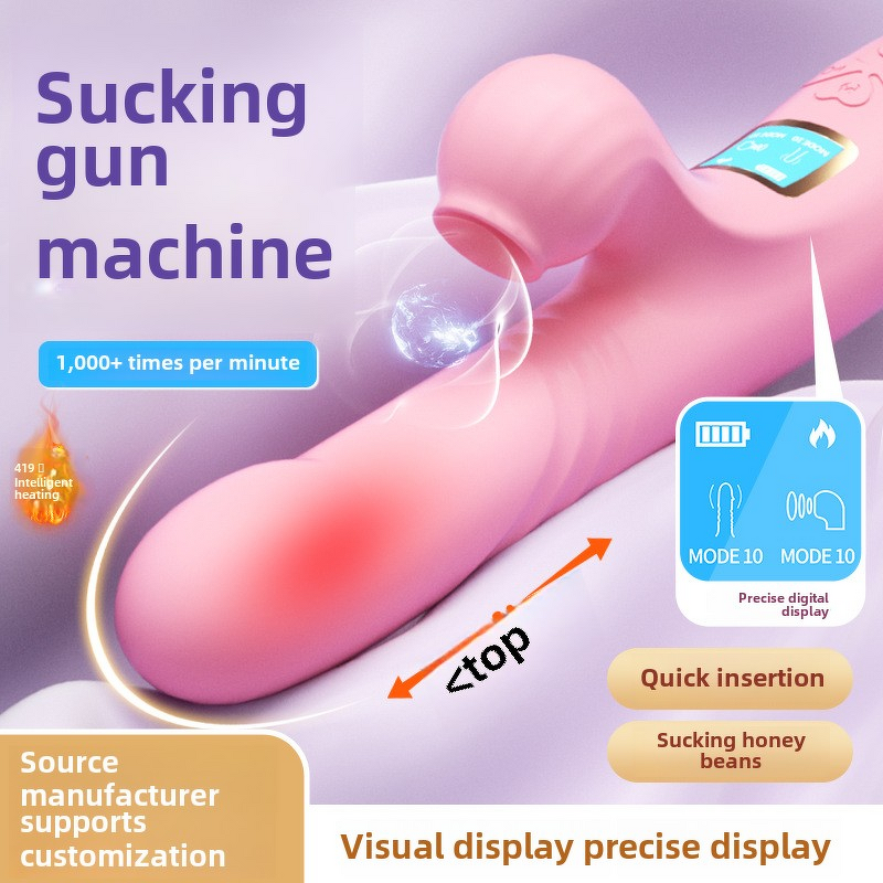 Heated Dildo Factory - Telescopic Vibrator LED Display