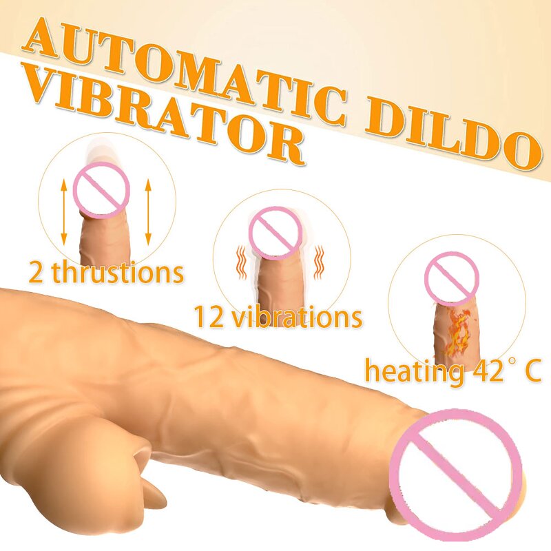 Telescopic Dildo Factory - 12-Frequency Vibrating Heating