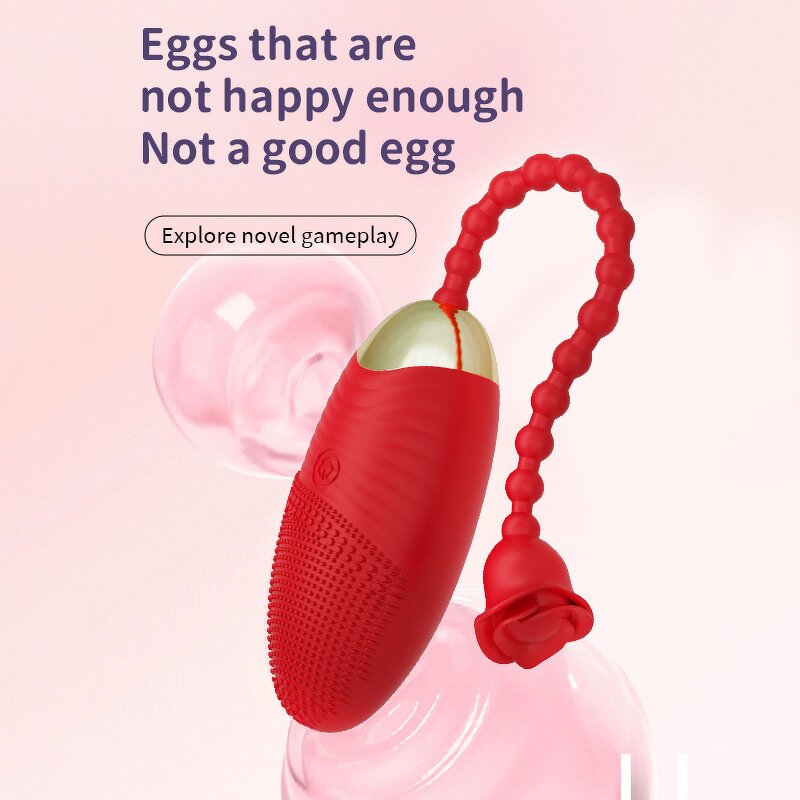 Jumping Egg Vibrator Factory - Rose Remote Control 2 in 1