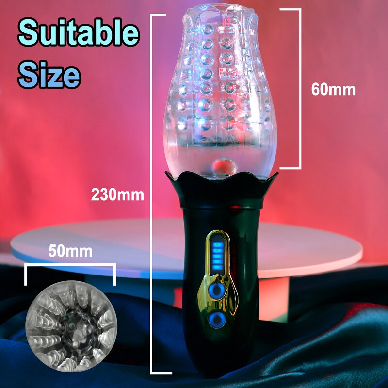 Male Masturbator Cup Factory - Vibrating Rotational Luminescence