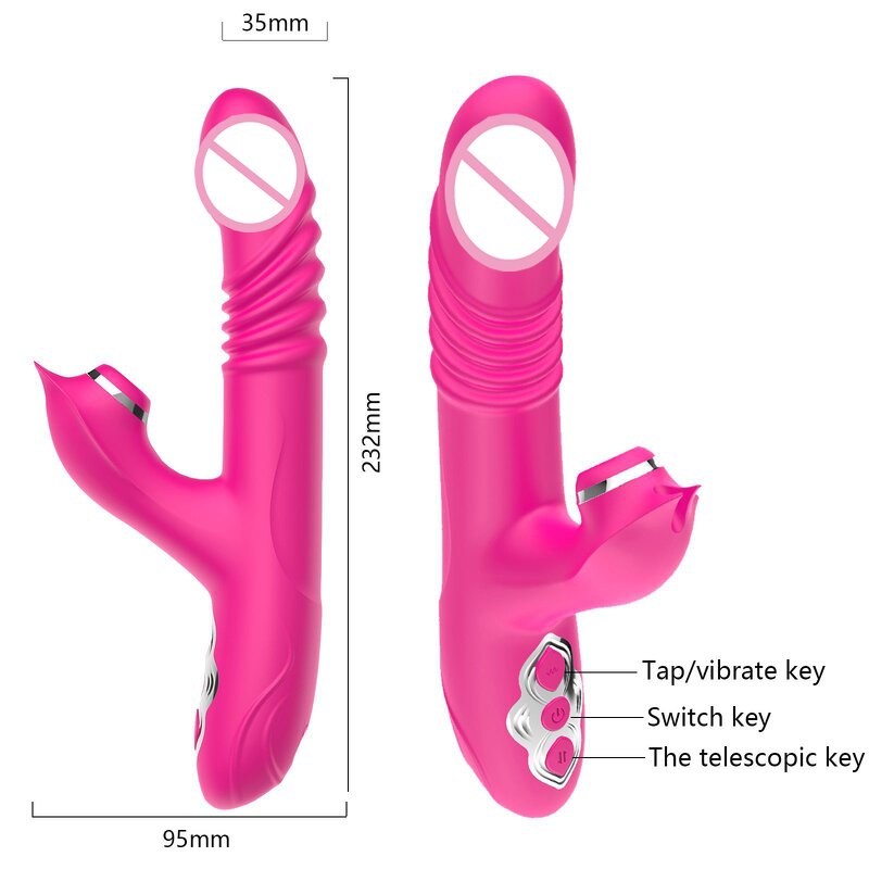 Rabbit Vibrator Factory - Dual Motor Thrusting Dildo OEM