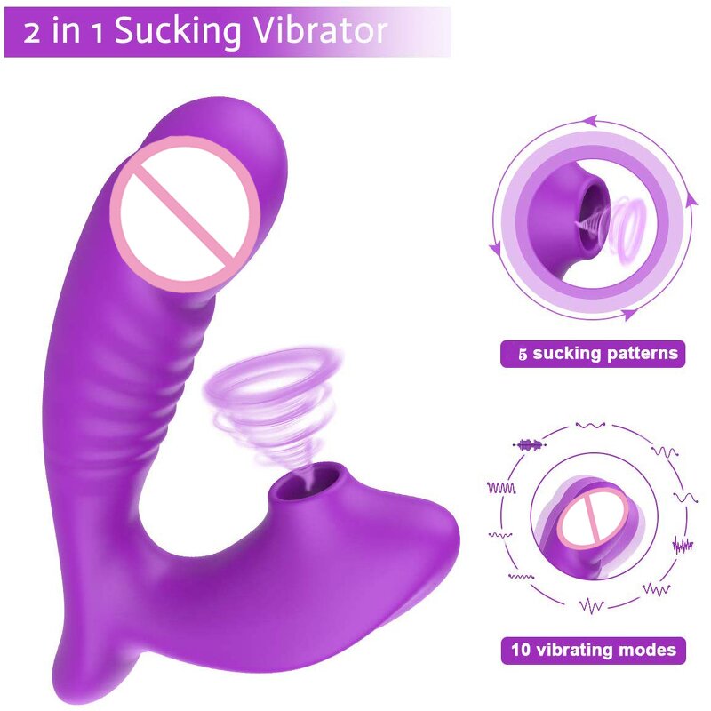 Female Masturbation Device Factory - Sucking Dildo 10 Frequency