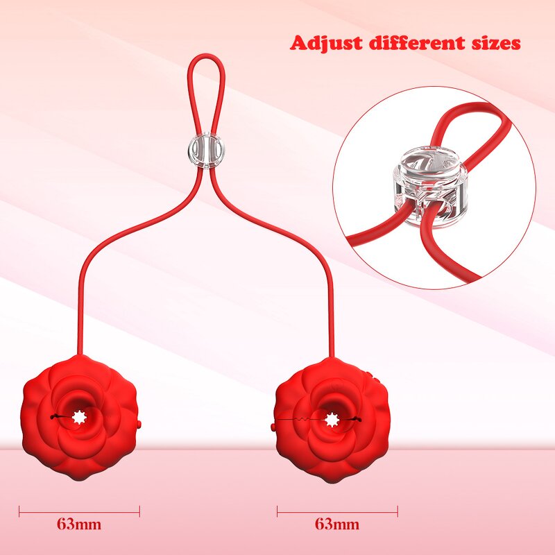 Nipple Clamps Factory - Rose APP Control Silicone