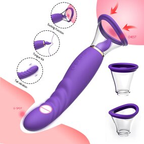 Breast Suction Vibrator Factory - Tongue Licking USB Power