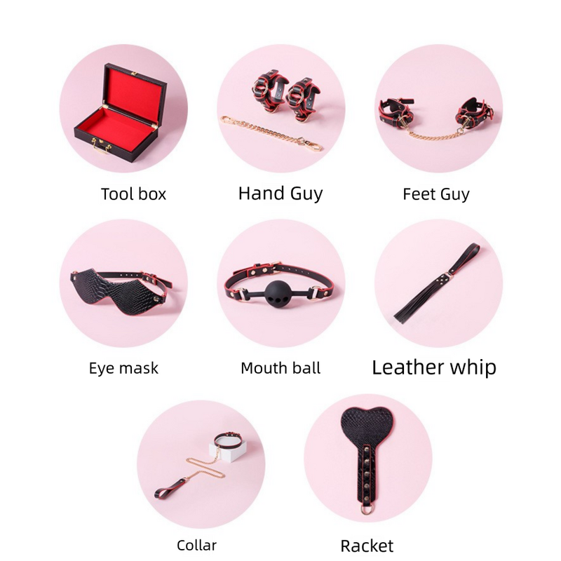 BDSM Kit Factory - Crocodile Pattern 7 Pieces OEM