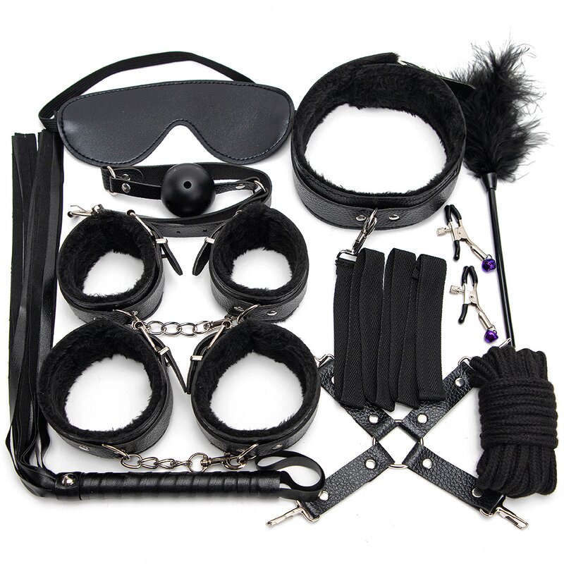 BDSM Kit Factory - PU Handcuff Ankle Cuff Set